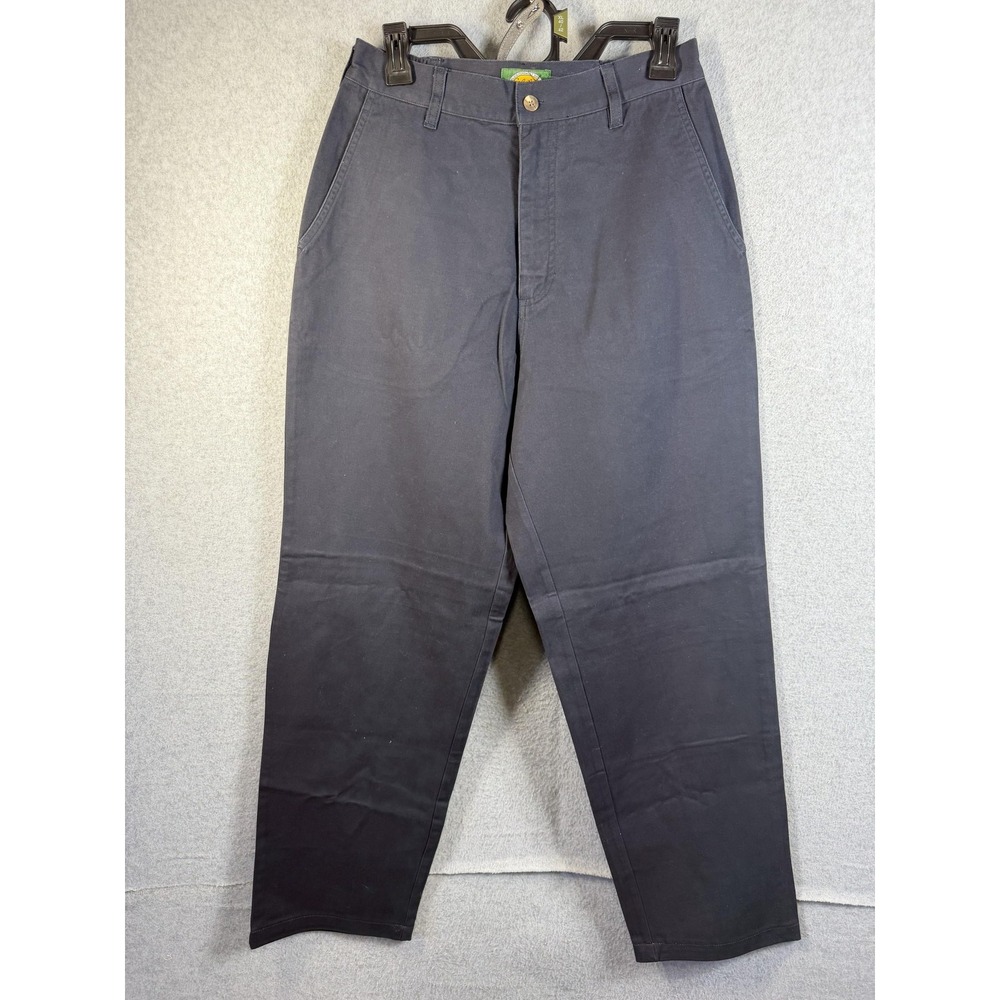 Cabela's Pants Womens 8 Blue Chino Relaxed Fit Elastic Waist Casual Workwear